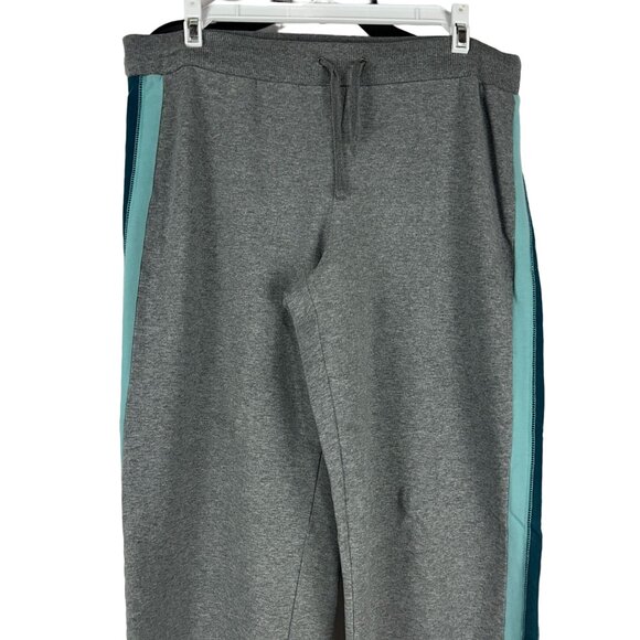 SB Active Mens Gray Sweatpants With Side Stripes Size M Comfortable Fit - Picture 3 of 7